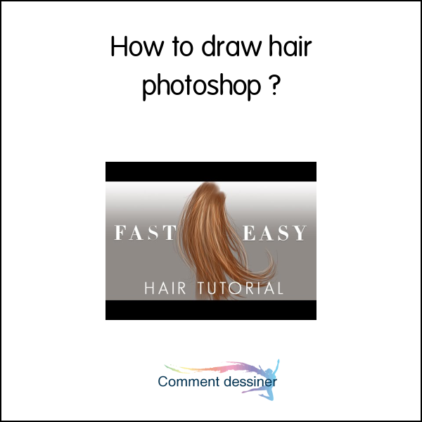 How to draw hair photoshop
